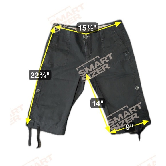 Levis Pants Women 10 Capris Cropped Cargo Pockets Tab Twill Olive Cotton - Picture 8 of 10